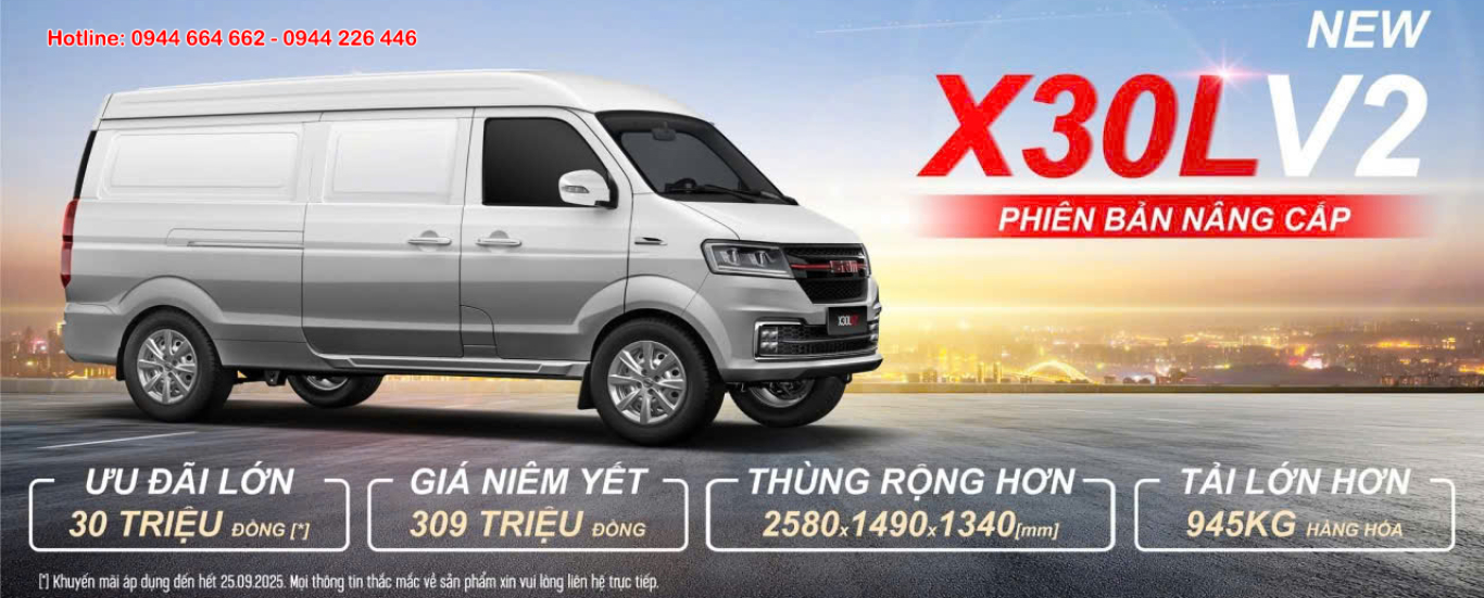 Xe VAN SRM X30L Phiên bản mới