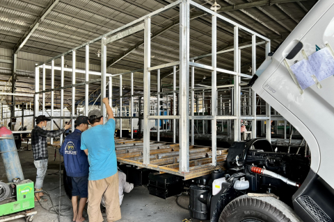 Xưởng đóng Thùng Xe Tải Sài Gòn Đóng mới, Sửa chữa thùng xe tải theo yêu cầu